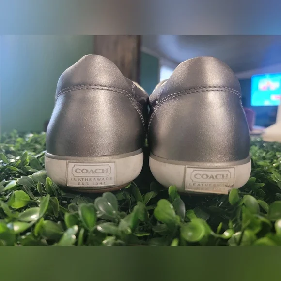 Silver Patterned Sneakers - Picture 2 of 8